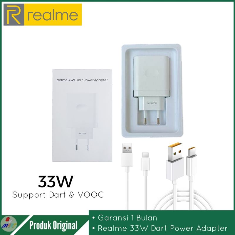 Jual Realme Adaptor Charger 33W Dart Power Adapter Original Travel ...