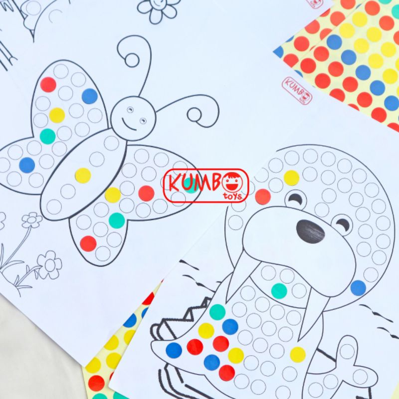 Jual Mainan Edukasi Paket Menempel Dot Sticker/Label | Shopee Indonesia