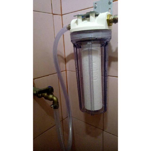 Jual paket housing filter 10" bisa langsung pasang dikeran(untuk air