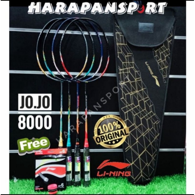 Jual RAKET BADMINTON LINING JOJO 8000 ORIGINAL 100% | Shopee Indonesia