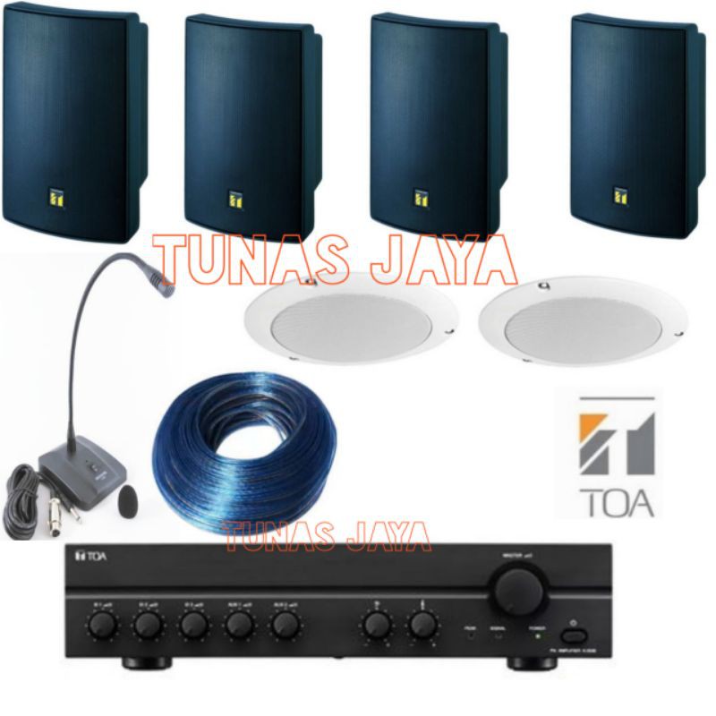 Jual PAKET SOUND SYSTEM TOA AMPLI ZA2120 DAN SPEAKER TOA PLUS CIELING