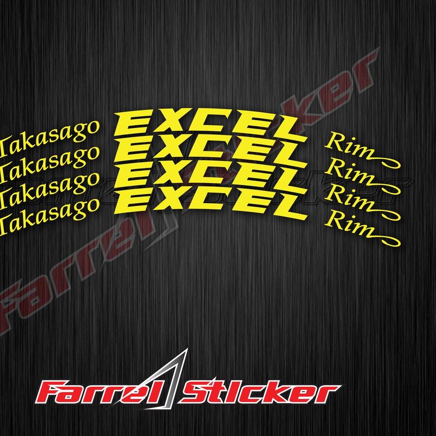 Jual Special Stiker Velg Sticker Takasago Excel Rim Shopee Indonesia