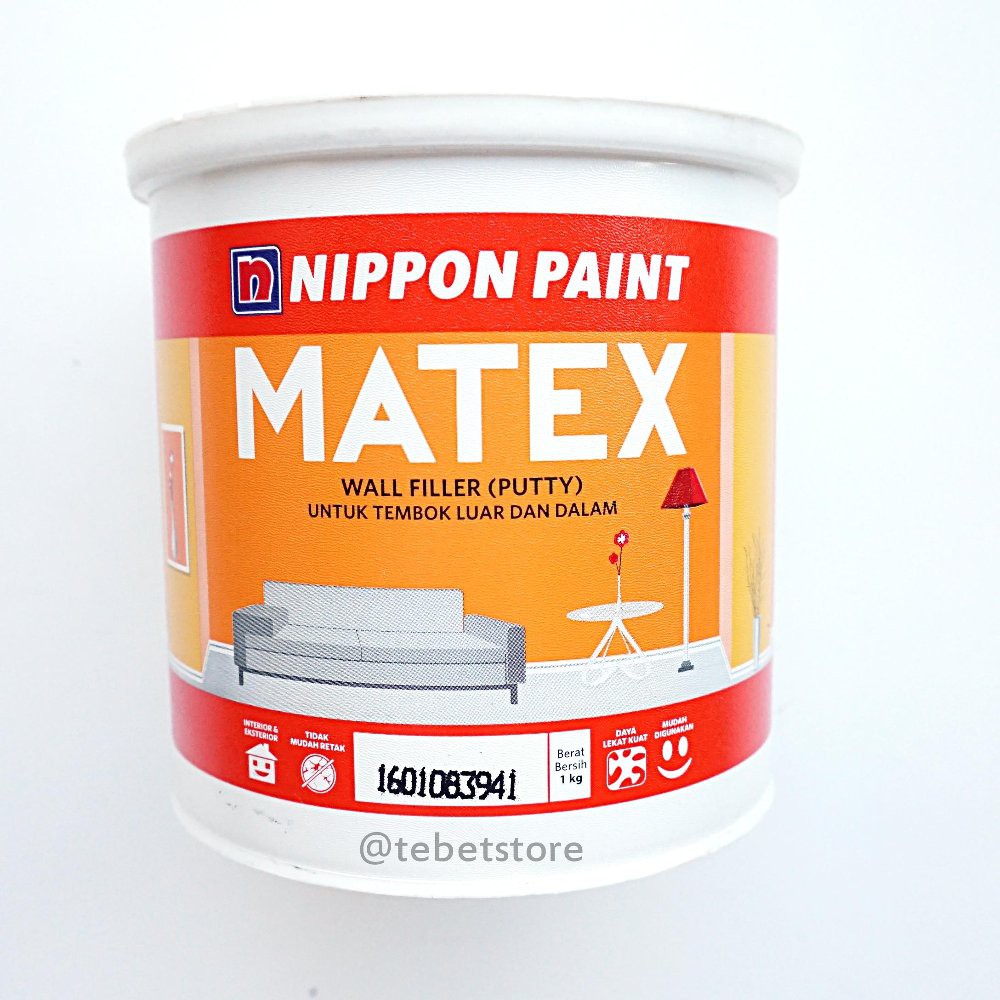 Jual Nippon Paint Plamir Matex Wall Putty Kg Shopee Indonesia