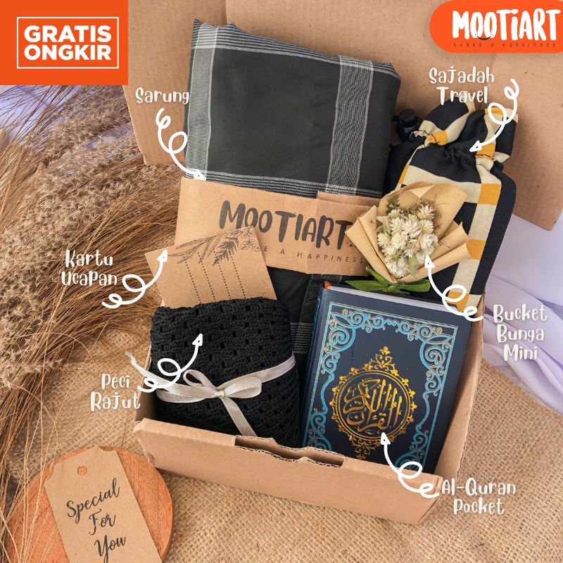 Jual [MOOTIART.ID] HAMPERS ALAT SHOLAT - Hampers Alat Sholat Pria Cowok ...