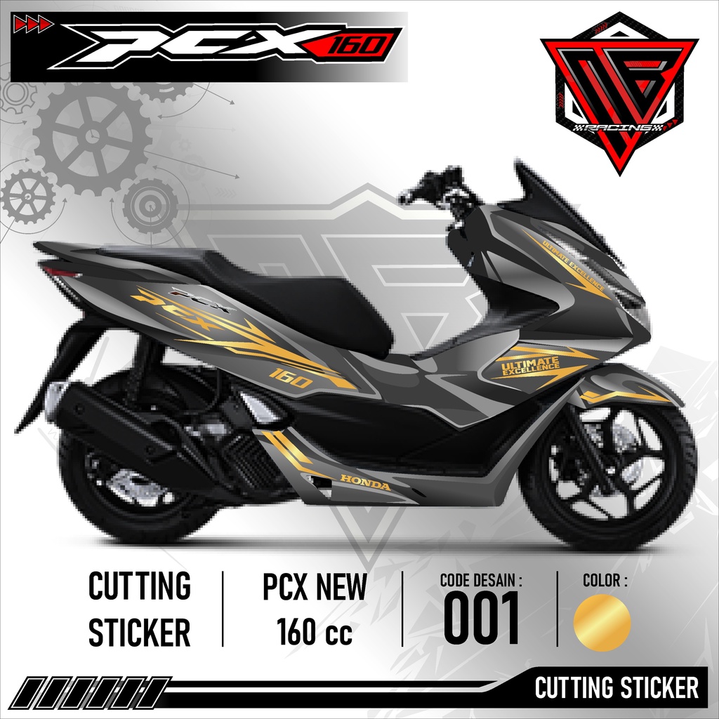 Jual Cutting Sticker PCX - Aksesoris Motor Stiker Honda PCX 160 cc ...
