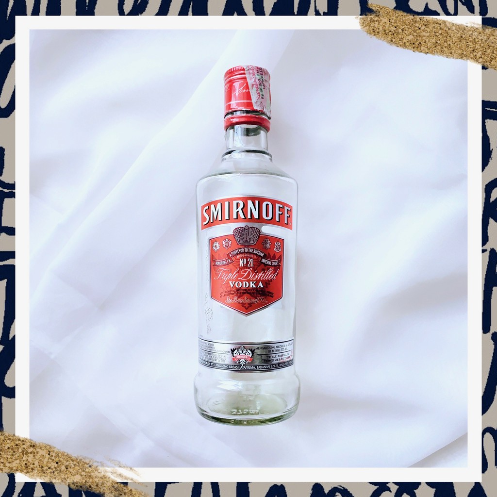 Jual BOTOL KOSONG BEKAS SMIRNOFF VODKA Liquor Bottle 375ml | Shopee ...