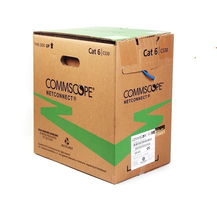 Jual Commscope Kabel UTP CAT6 Blue/305mtr Cable (1427071) Kabel Lan ...