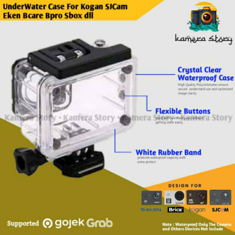 Jual Waterproof Case Housing Underwater for Bpro Brica SJcam Bcare