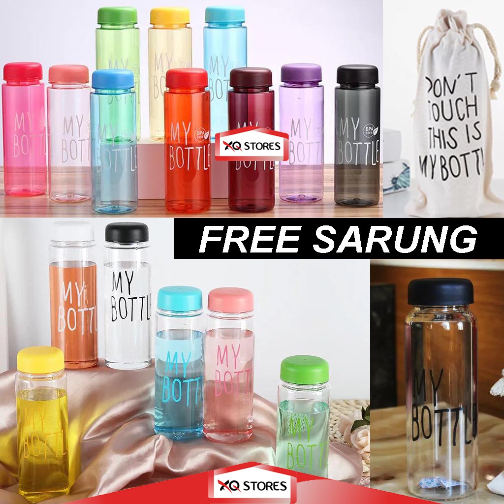 Jual MY BOTTLE / BOTOL AIR FREE SARUNG KAIN / BOTOL MINUM 500 ml ...