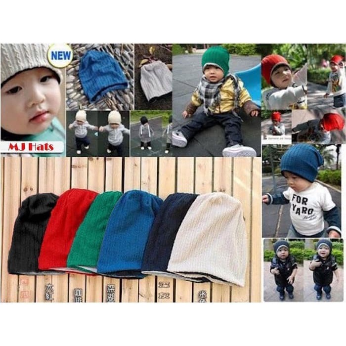 Jual bgt-tp-80 kupluk topi anak mj topi kupluk kekinian hat cap ...