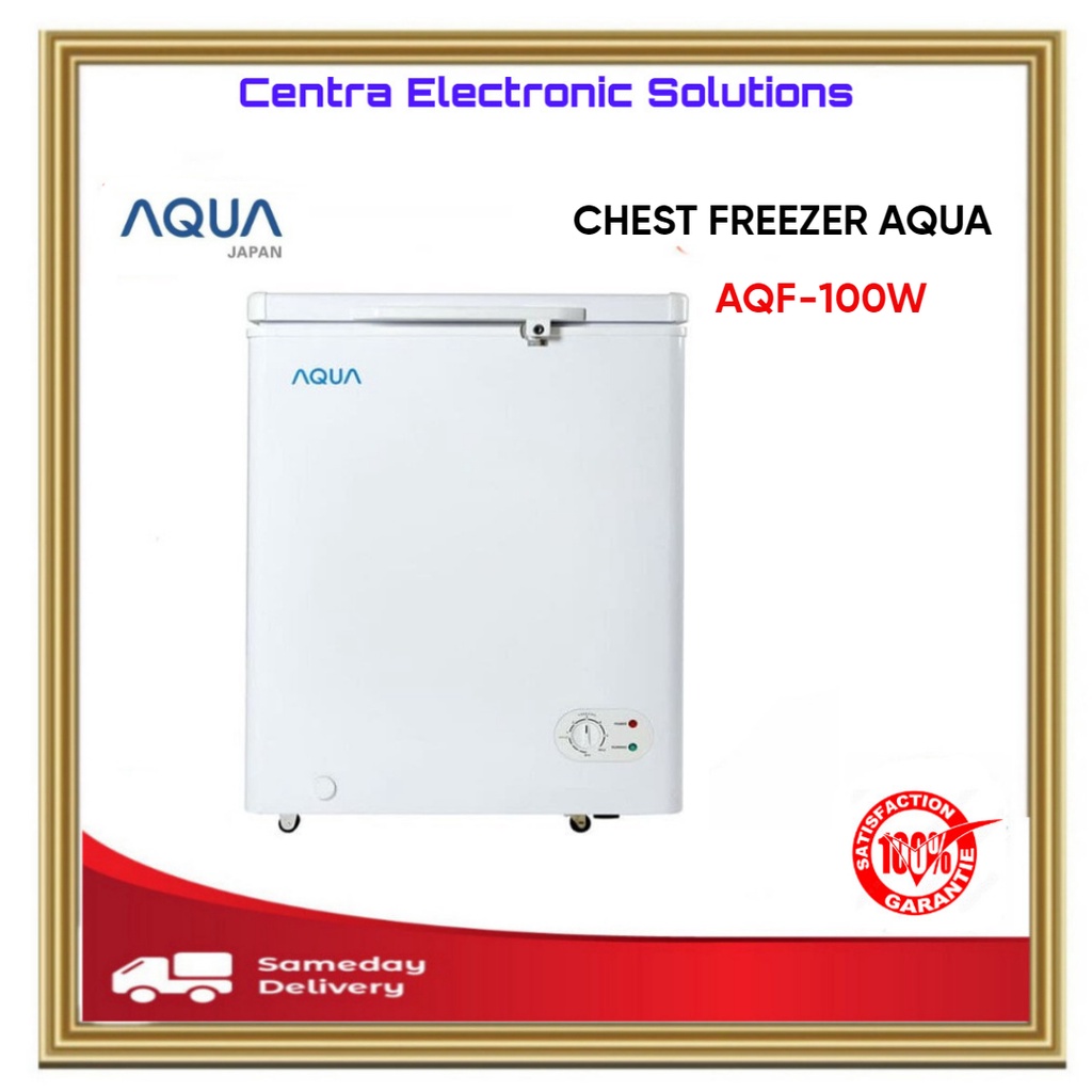 Jual Chest Freezer AQUA AQF100W 100L / AQF 100W/AQF100W Shopee Indonesia