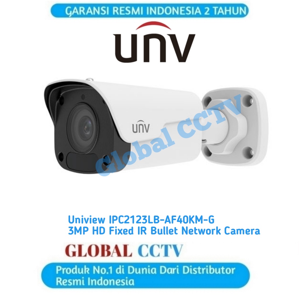 Jual UNIVIEW IPC2123LB-AF40KM-G IP CAMERA UNV 3MP BUILT-IN MIC / IP UNV ...