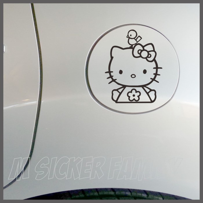 Jual cutting sticker mobil tutup tanki 34 - Putih | Shopee Indonesia