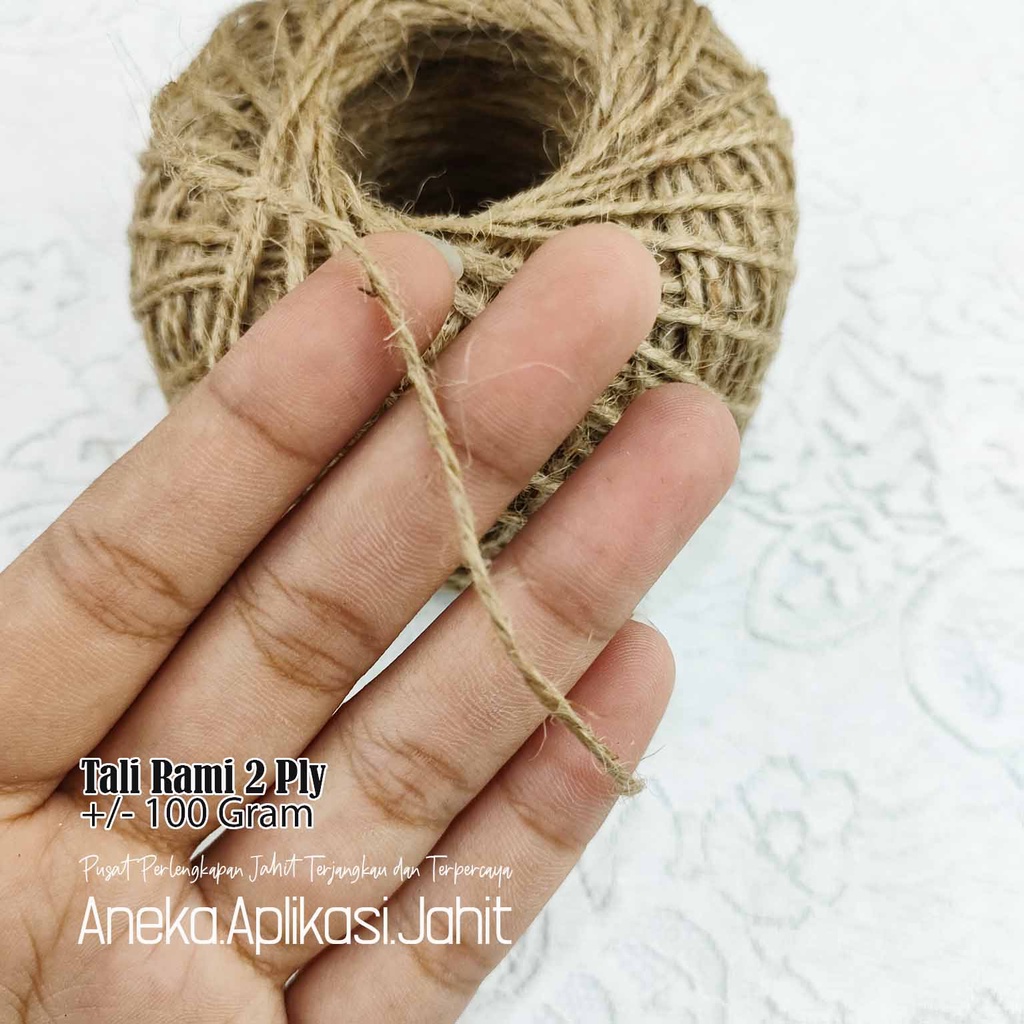 Jual Biji Tali Rami Goni Ukuran Ply Panjang Gram Tali Goni Gulungan Shopee