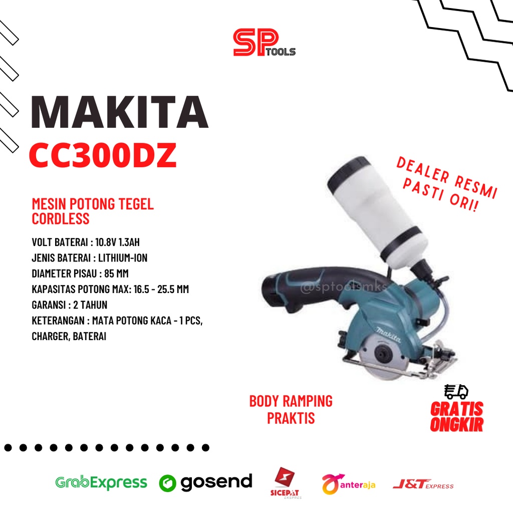 Jual Mesin Potong Kaca Keramik Cordless Baterai Makita Cc Dz Cc Dz Unit Only Shopee