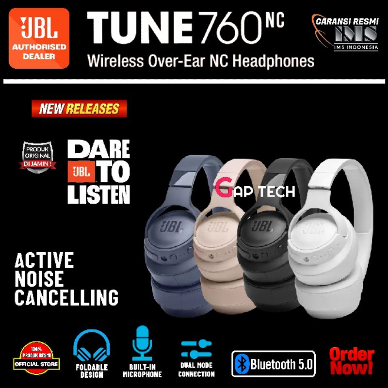 Jual JBL TUNE 760NC / TUNE 760NC / T760NC / T760 NC / T 760 NC Wireless