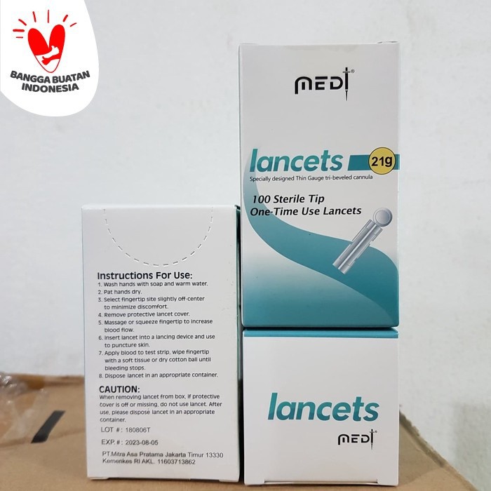 Jual Jarum Bekam isi 100 21G / Blood Lancets 21G Medilance | Shopee ...