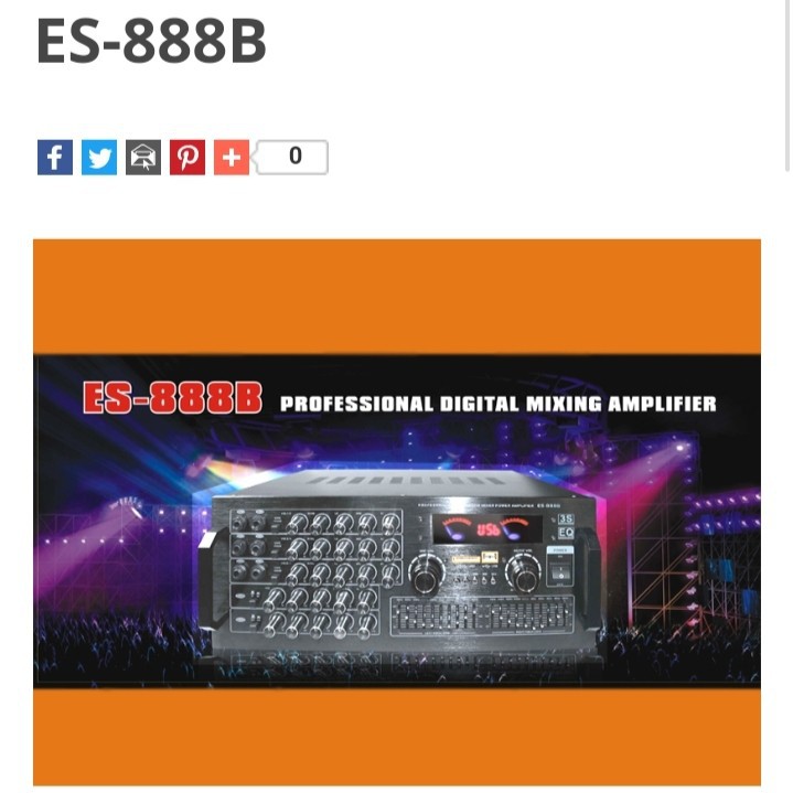 Jual Ampli mixer / ampli karaoke "EALSEM" type ES888B Shopee Indonesia