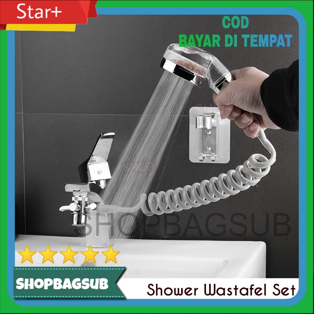 Jual Shower Kamar Mandi Kran Selang Air Wastafel Dapur Set Cuci Rambut ...