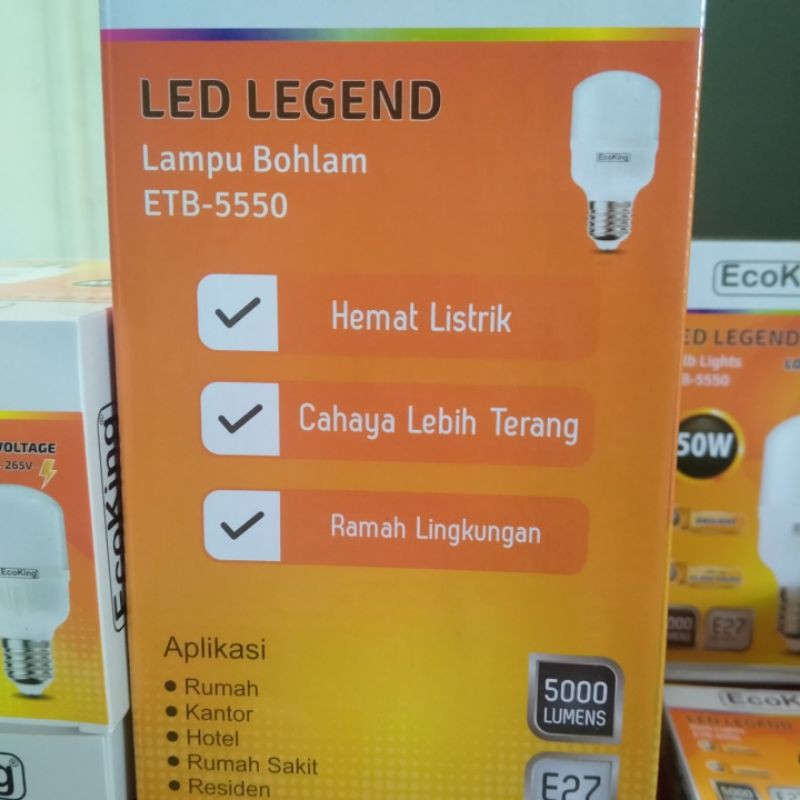 Jual Lampu Led Ecoking Legend Watt Garansi Resmi Tahun Shopee Indonesia