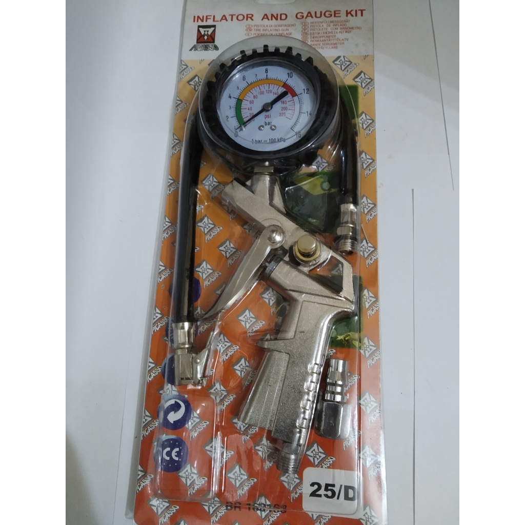 Jual Inflator And Gauge Kit Alat Pengatur Pengisi Angin Ban Kompressor ...