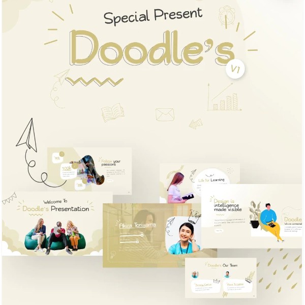 Jual NS Doodle's Creative Multipurpose PowerPoint Template | Shopee ...