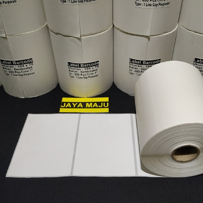 Jual PROMO LABEL BARCODE 104 X 75 LABEL BARCODE EMICOATED1 LINE 104X75 ...
