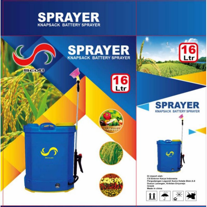 Jual Alat semprot pertanian elektrik scuti sprayer elektrik Shopee