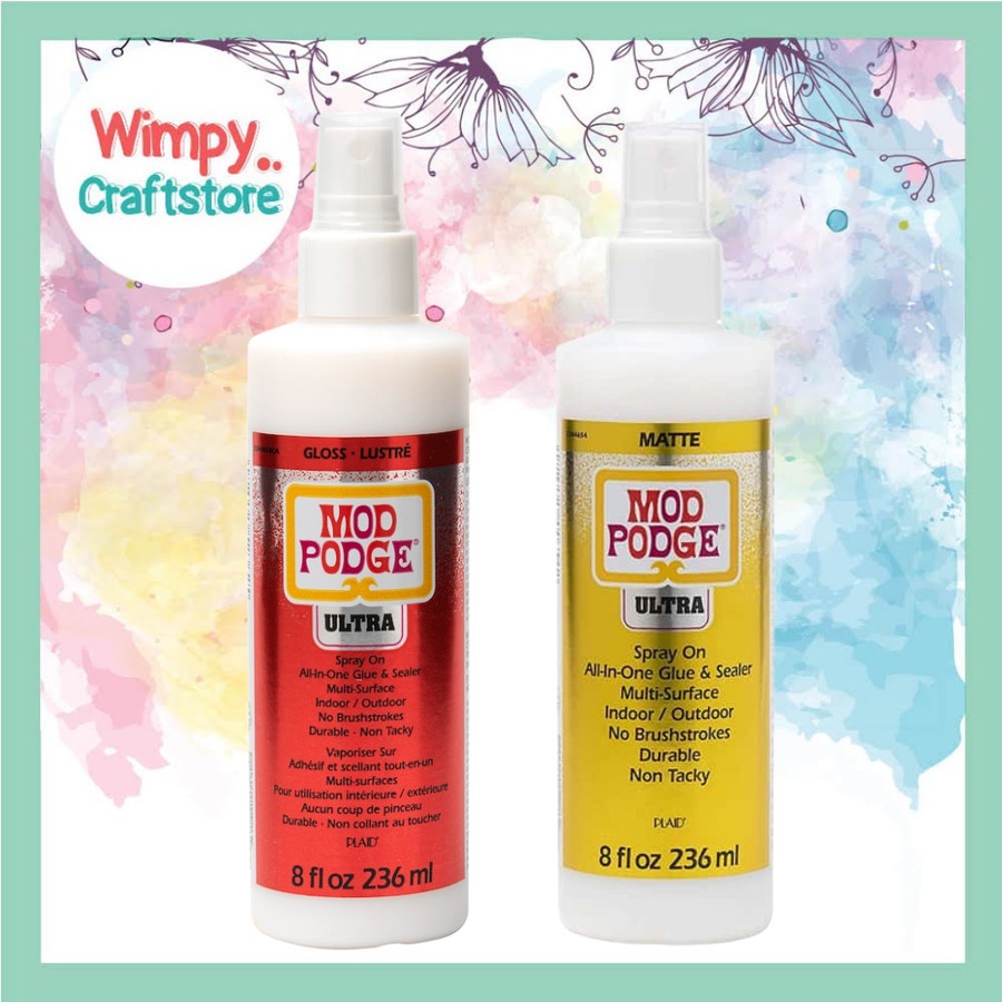 Jual Mod Podge Ultra Varnish Spray Pelapis Gloss Matte Lem Decoupage