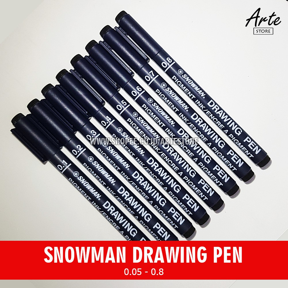 Snowman drawing deals pen