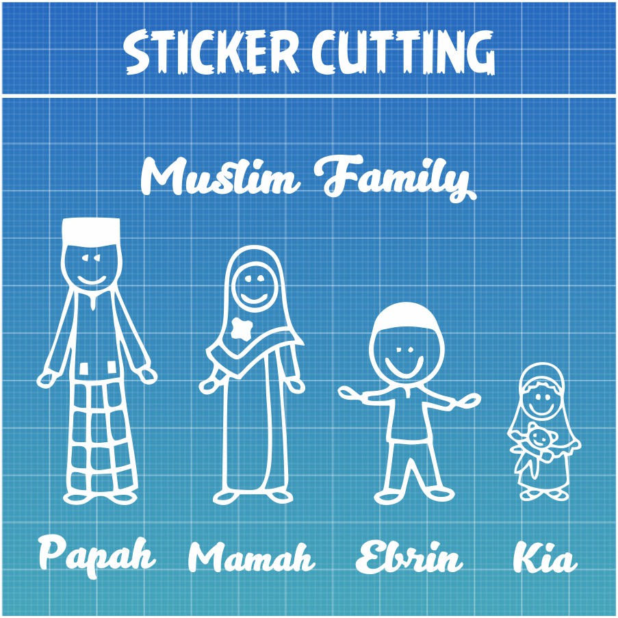 Jual Stiker Mobil MUSLIM FAMILY | Shopee Indonesia