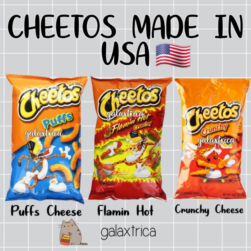 Jual Cheetos Flamin Hot / Jalapeno / Lays Flamin Hot Made in USA HALAL