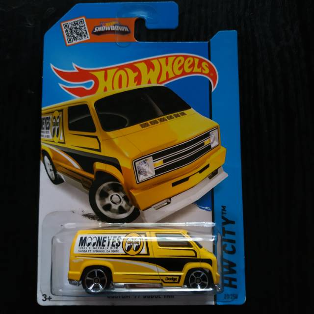 Jual Hot Wheels Custom 77 Dodge Van Moon Eyes Shopee Indonesia