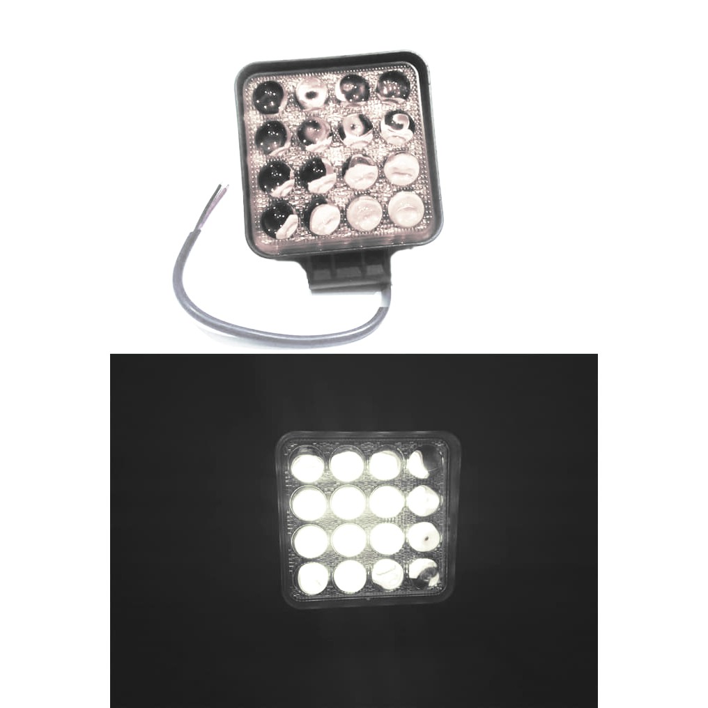 Jual Best Price Worklight KOTAK 4D Cree 16 Mata 48 Watt Kuning Work ...