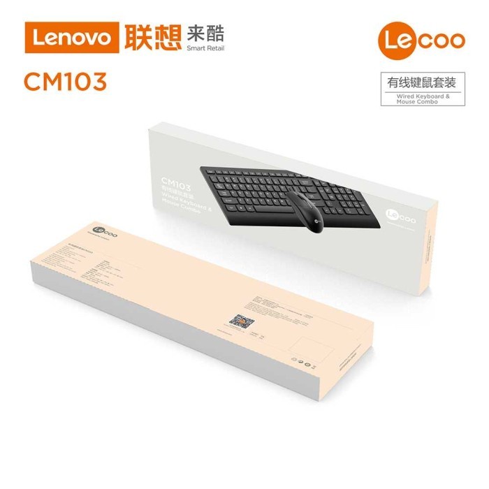 Jual LECCO CM103 CM-103 Keyboard & Mouse Home Office USB Combo Wired ...