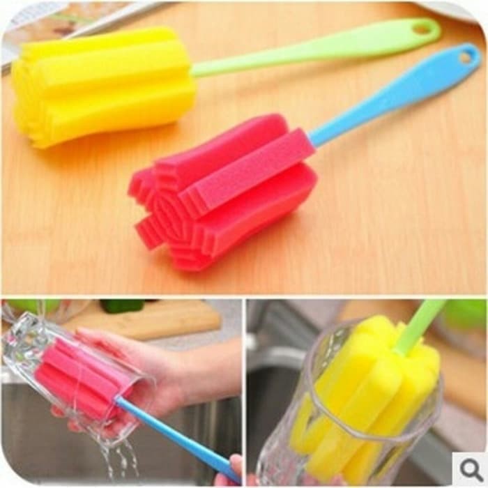 Jual Sponge Pencuci Botol Cangkir Sikat Busa Spons Pembersih Botol Dan ...