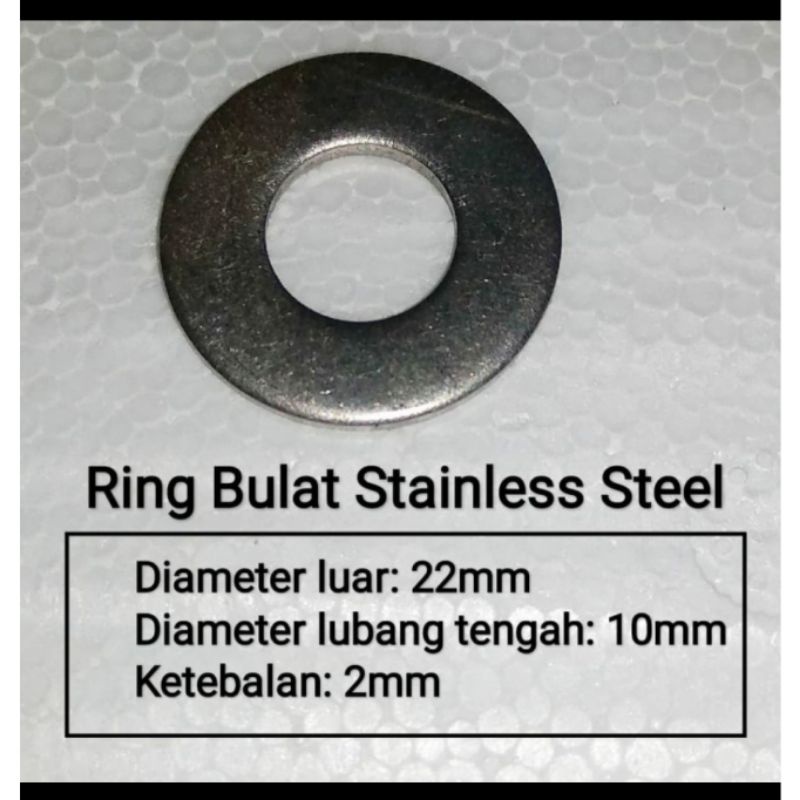 Jual Ring Baut Bulat Besi Stainless Stell 304 Ukuran 10mm | Shopee ...