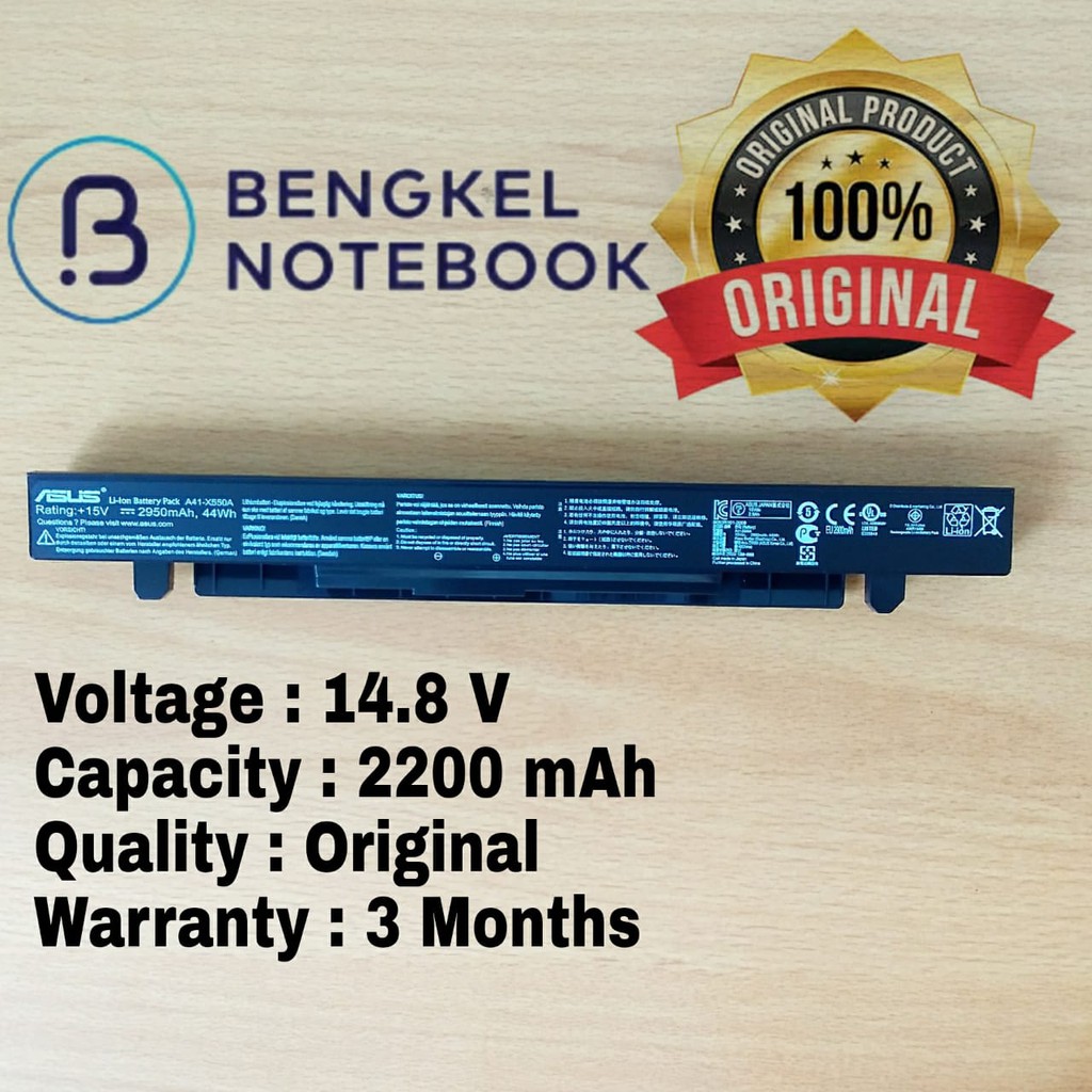 Batteria 2600mAh Per Asus A41-X550A - Compatibile Con X550, X550C, X550CA, X550CC, X550CL - 14.8V 38Wh