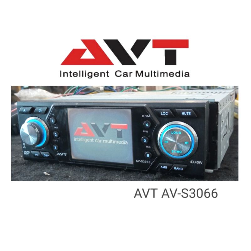 Jual Single Din Avt AV-S3066 Head Unit 3inchi Dvd | Shopee Indonesia