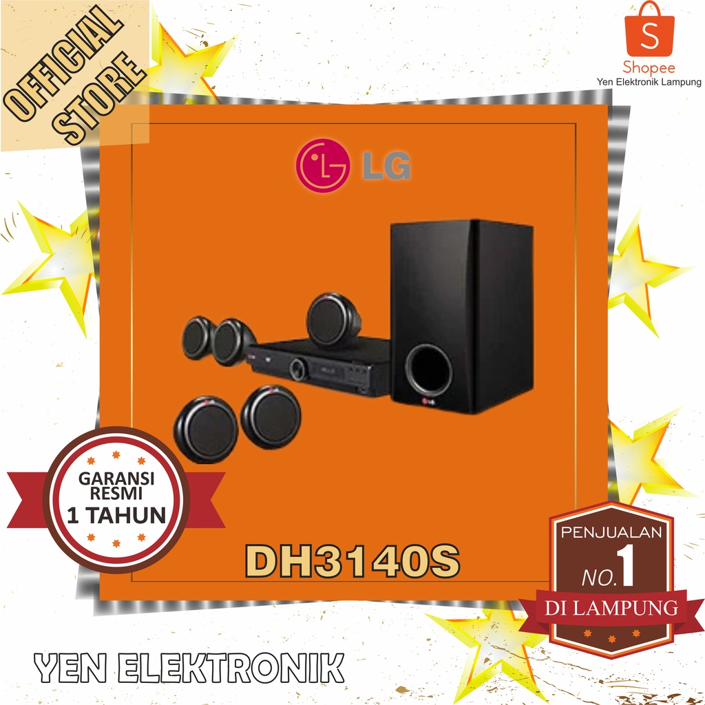 Jual LG Home Theater System 5.1 DH3140S Garansi Resmi LG 1 Tahun Shopee Indonesia