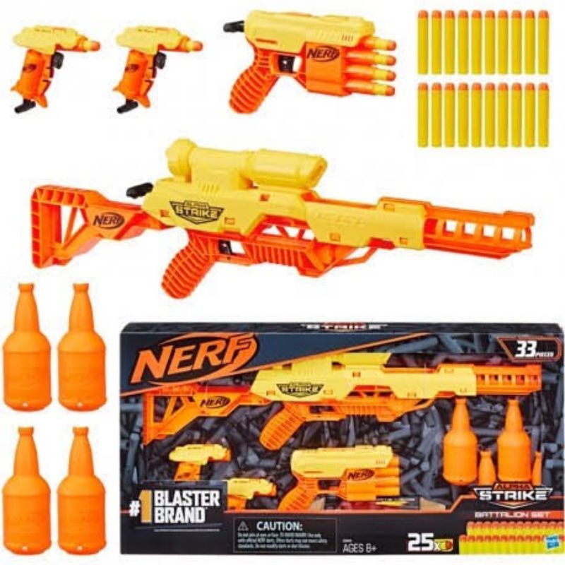 Jual Nerf Alpha Strike Battalion Set Tiger DB-2 Hasbro Mainan Tembak ...