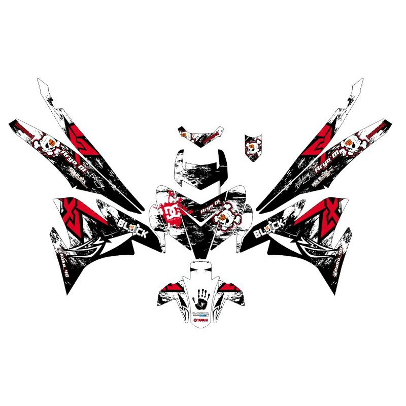 Jual Dekal Sticker Decal Motor Full Body Mx King Bebas Riquest Shopee Indonesia