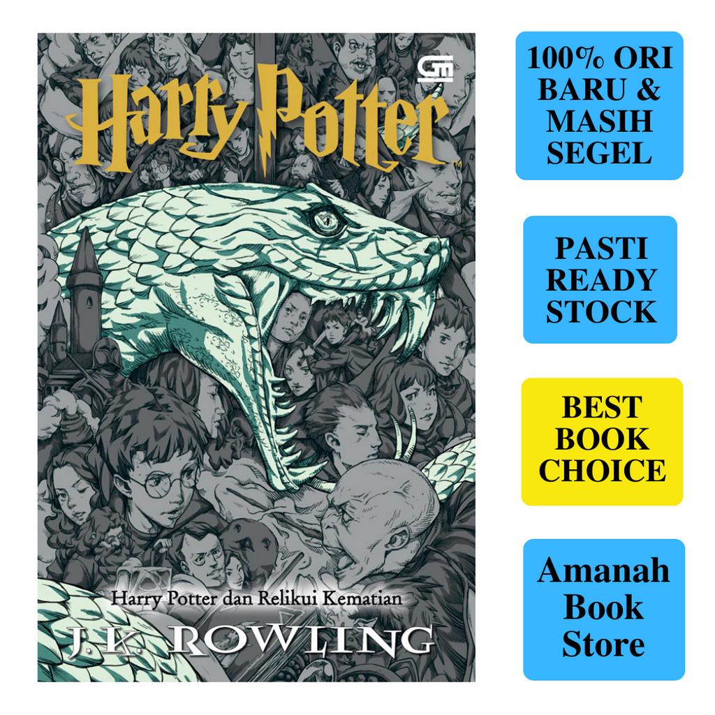 Jual Buku Novel Harry Potter 7: Harry Potter Dan Relikui Kematian By J ...