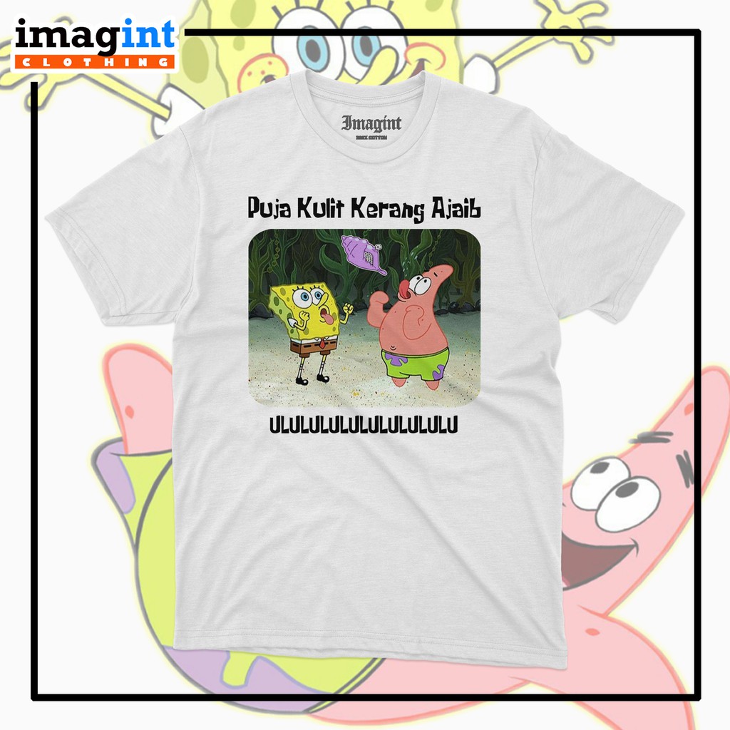Jual BAJU KAOS DISTRO SPONGEBOB AND PATRICK KULIT KERANG AJAIB unisex ...
