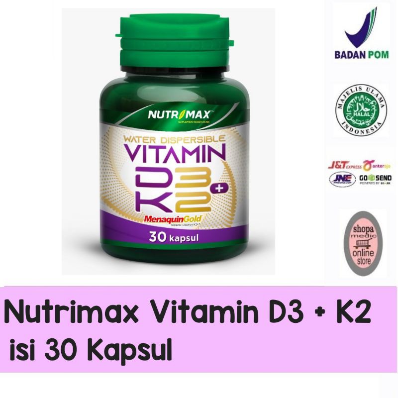 Jual Nutrimax Vitamin D3 + K2 ( isi 30 Kapsul ) Shopee Indonesia