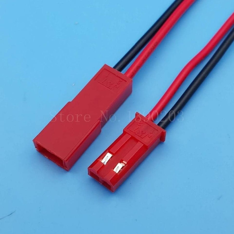 10 Paia 100mm 200mm 2 Pin JST Connettore Maschio Femmina Connettore Cavo Filo Per Giocattoli RC Batteria Lampada A LED - Foto 12