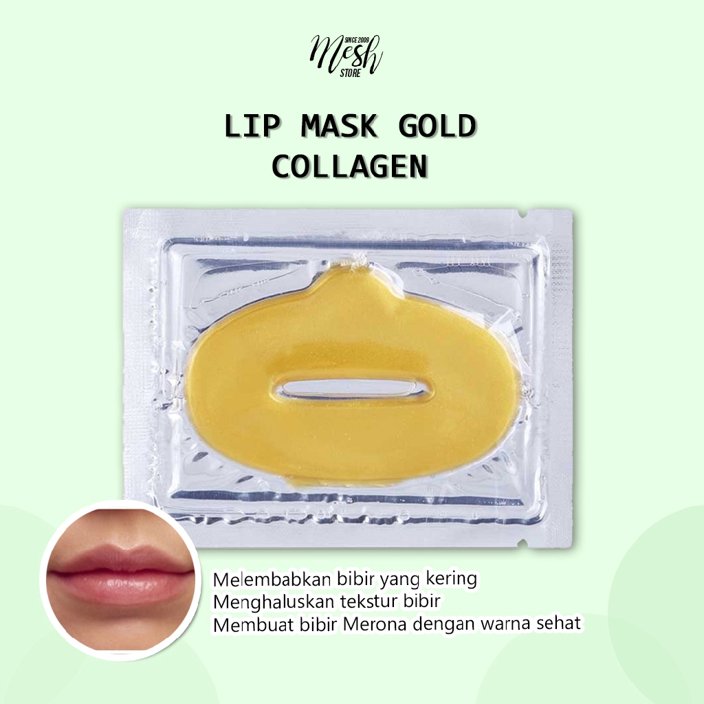 Jual Masker Bibir Emas Lip Mask Gold Collagen Shopee Indonesia