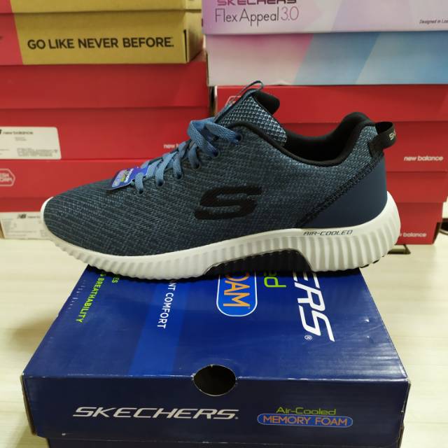 Sepatu Skechers Air Cooled Memory Foam WILDESPELL 52519 SLT Original BNIB Size 43