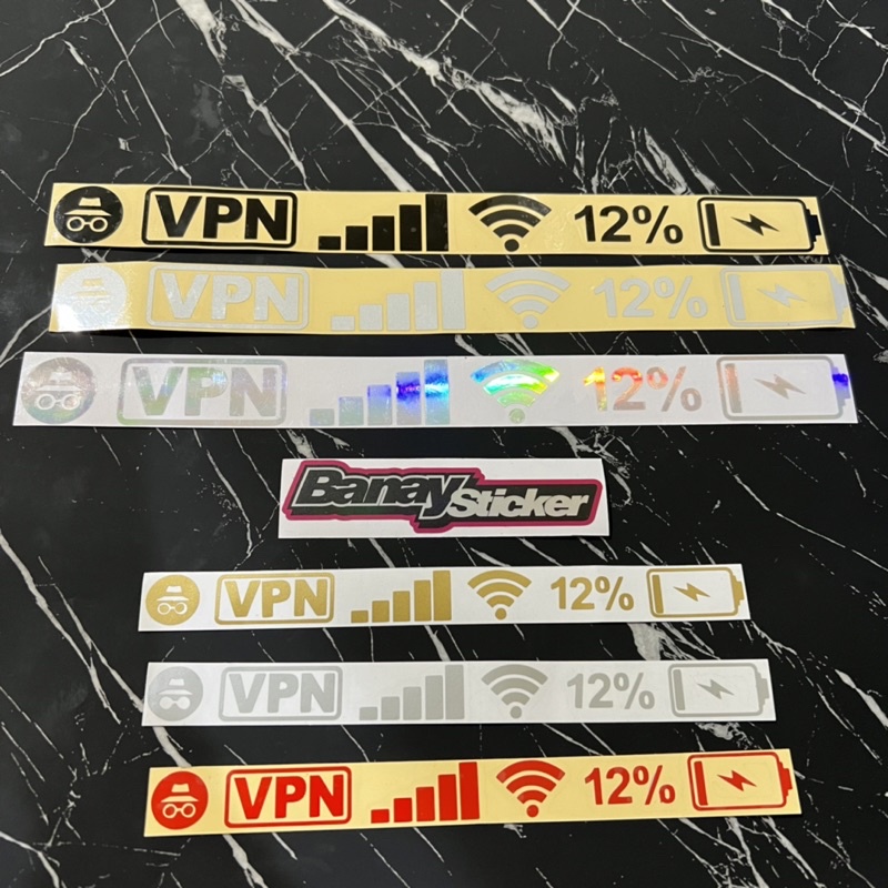 Jual STICKER VPN SINYAL HP WIFI BATERAI CUTTING | Shopee Indonesia