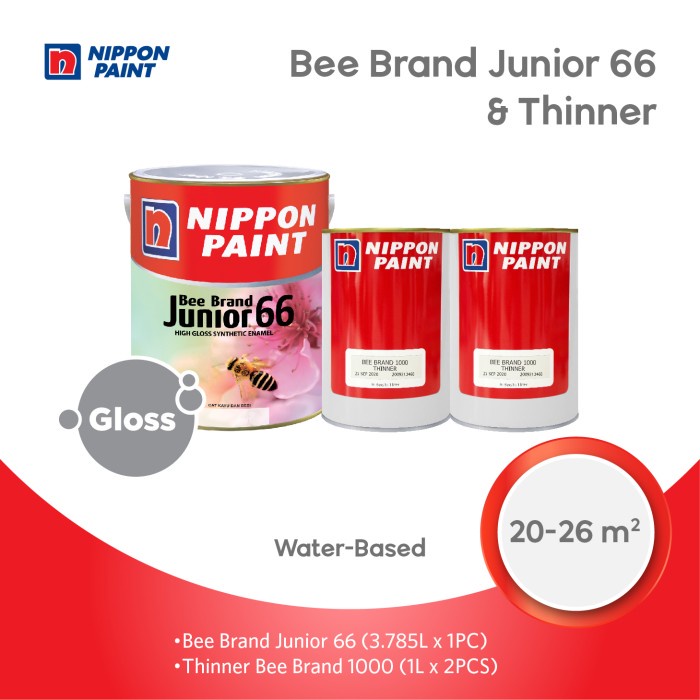 Jual Cod Bee Brand Junior Thinner L Cat Kayu Besi Gloss Nippon Shopee Indonesia